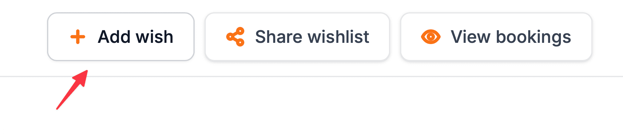 Adding a new wish to your wishlist