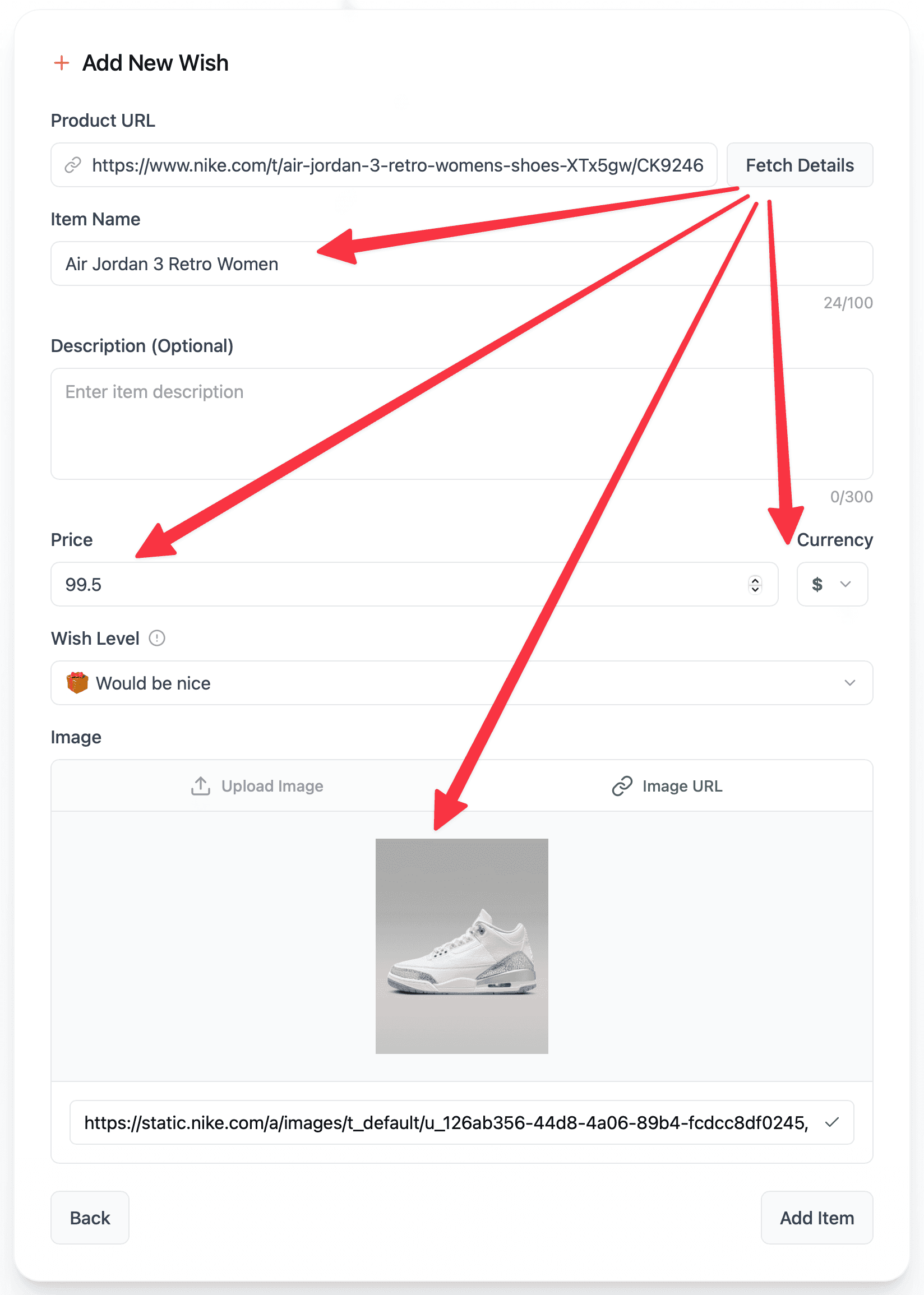 Automatically pulling metadata from URL